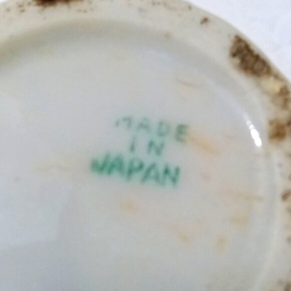 Antique Japanese Mini Teapot & Lidded 2-Handled Pot Goat Cart & Flowers Decor - Picture 13 of 13